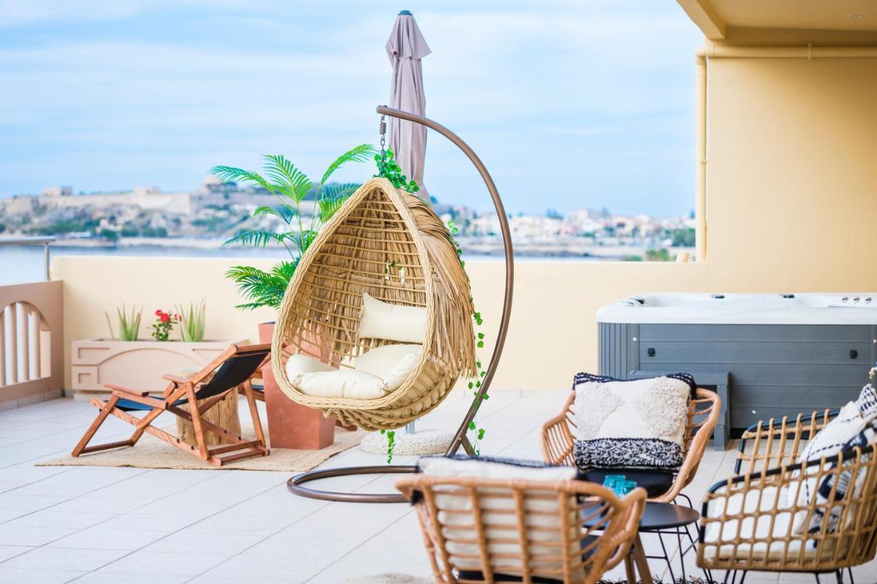 Thea - Rooftop Seaview Jacuzzi Ретимно Екстериор снимка